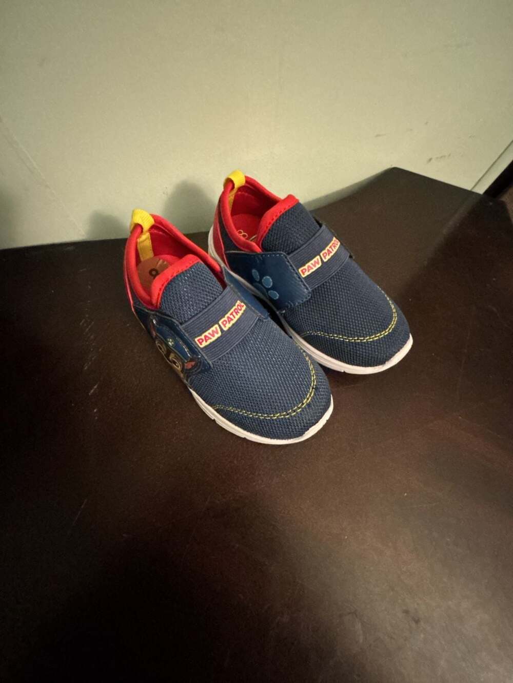 Paw Patrol Lighted Athletic Sneakers Size 8 Toddler Blue Red